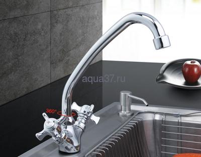 Смеситель для кухни Frap F4124 (вид 1) Смеситель для кухни Frap F4124 (фото, вид 1)