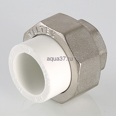 Американка 20 x 1/2" с внутренней резьбой Valtec (вид 2) Американка 20 x 1/2" с внутренней резьбой Valtec (фото, вид 2)