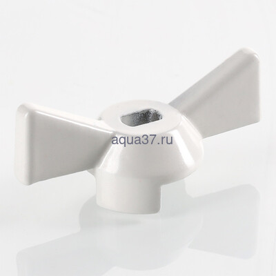 Ручка для крана белая (вид 2) Ручка для крана белая (фото, вид 2)