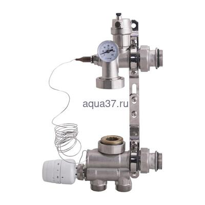 Насосно-смесительный узел для тёплого пола GAPPO G1491 (вид 1) Насосно-смесительный узел для тёплого пола GAPPO G1491 (фото, вид 1)