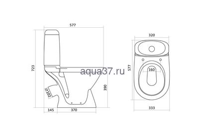 Унитаз-компакт "РИМИНИ" Santek (вид 4) Унитаз-компакт "РИМИНИ" Santek (фото, вид 4)