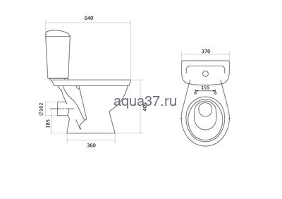 Унитаз-компакт "ПАЛЛАДА" Santek (вид 6) Унитаз-компакт "ПАЛЛАДА" Santek (фото, вид 6)