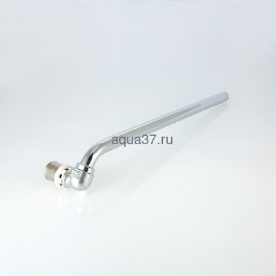 Пресс угольник радиаторный 16 с латунной хромированной трубкой 15мм, 30 см. короткий Valtec (вид 2) Пресс угольник радиаторный 16 с латунной хромированной трубкой 15мм, 30 см. короткий Valtec (фото, вид 2)