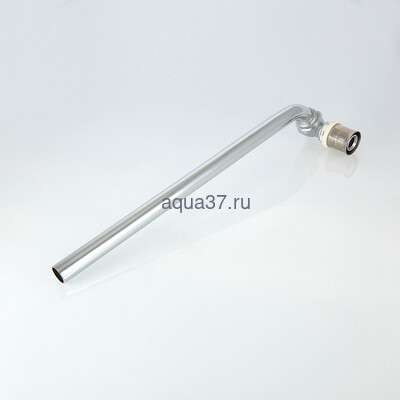 Пресс угольник радиаторный 16 с латунной хромированной трубкой 15мм, 30 см. короткий Valtec (вид 6) Пресс угольник радиаторный 16 с латунной хромированной трубкой 15мм, 30 см. короткий Valtec (фото, вид 6)