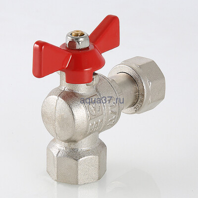 Кран шаровой угловой с накидной гайкой 1/2" г/г Valtec (вид 6) Кран шаровой угловой с накидной гайкой 1/2" г/г Valtec (фото, вид 6)