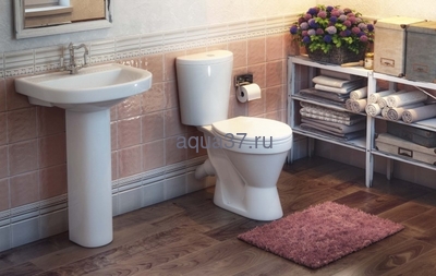 Унитаз-компакт "ЭЛЕГАНТ" Rosa (вид 1) Унитаз-компакт "ЭЛЕГАНТ" Rosa (фото, вид 1)