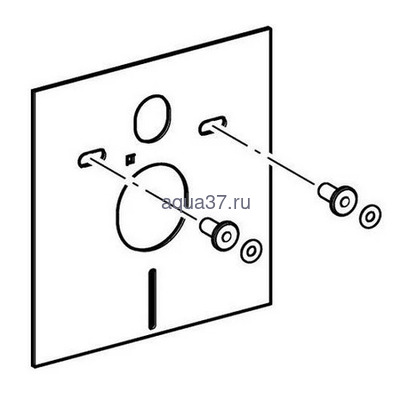 Звукоизолирующая прокладка для унитаза, биде Geberit (вид 1) Звукоизолирующая прокладка для унитаза, биде Geberit (фото, вид 1)