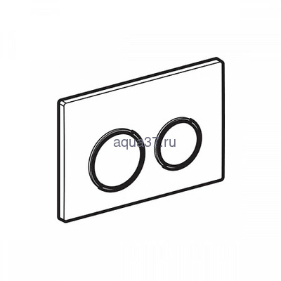 Клавиша смыва Omega 20 лакированный матовый хром (вид 2) Клавиша смыва Omega 20 лакированный матовый хром (фото, вид 2)