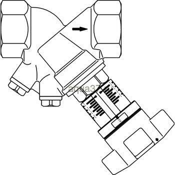 Клапан балансировочный 1.1/2" Oventrop (вид 2) Клапан балансировочный 1.1/2" Oventrop (фото, вид 2)