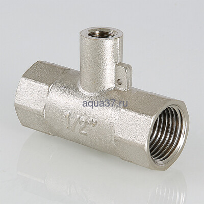 Тройник для подключения датчика температуры 1/2" х M10 х 1/2" VALTEC (вид 4) Тройник для подключения датчика температуры 1/2" х M10 х 1/2" VALTEC (фото, вид 4)