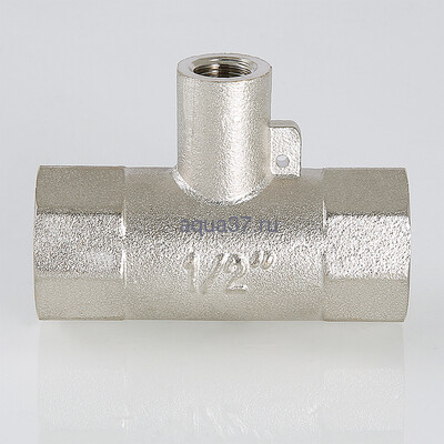 Тройник для подключения датчика температуры 3/4" х M10 х 3/4" VALTEC (вид 3) Тройник для подключения датчика температуры 3/4" х M10 х 3/4" VALTEC (фото, вид 3)