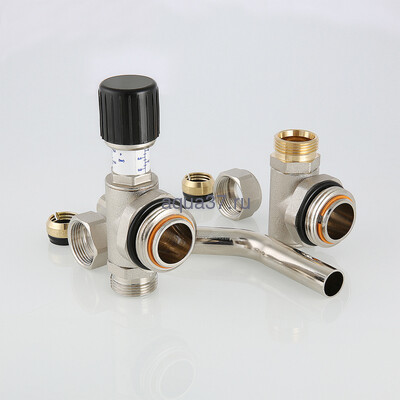 Байпас тупиковый с перепускным клапаном Valtec (вид 1) Байпас тупиковый с перепускным клапаном Valtec (фото, вид 1)