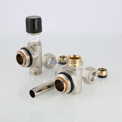 Байпас тупиковый с перепускным клапаном Valtec (вид 3) Байпас тупиковый с перепускным клапаном Valtec (фото, вид 3)