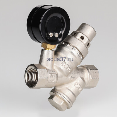 Редуктор давления с фильтром и манометром 1/2" от 2 до 5 бар Valtec (вид 2) Редуктор давления с фильтром и манометром 1/2" от 2 до 5 бар Valtec (фото, вид 2)