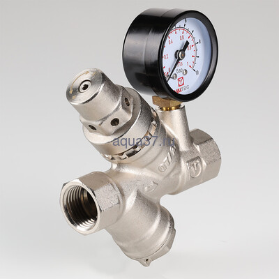 Редуктор давления с фильтром и манометром 3/4" от 2 до 5 бар Valtec (вид 6) Редуктор давления с фильтром и манометром 3/4" от 2 до 5 бар Valtec (фото, вид 6)