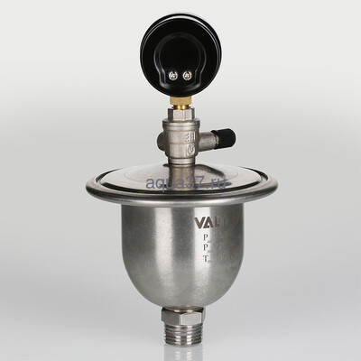 Гаситель гидроударов мембранный с манометром Valtec (вид 5) Гаситель гидроударов мембранный с манометром Valtec (фото, вид 5)