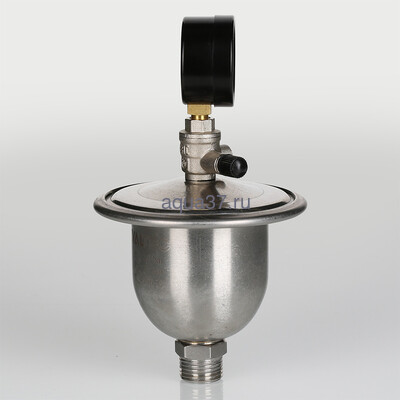 Гаситель гидроударов мембранный с манометром Valtec (вид 7) Гаситель гидроударов мембранный с манометром Valtec (фото, вид 7)