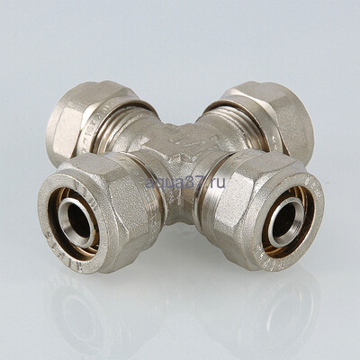 Обжимная крестовина 20 x 16 Valtec (вид 2) Обжимная крестовина 20 x 16 Valtec (фото, вид 2)