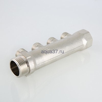 Коллектор 1" на 2 выхода с наружной резьбой 1/2" Valtec (вид 6) Коллектор 1" на 2 выхода с наружной резьбой 1/2" Valtec (фото, вид 6)