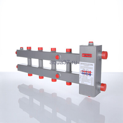 Гидроразделитель с коллектором горизонтальный 3 контура Valtec (вид 1) Гидроразделитель с коллектором горизонтальный 3 контура Valtec (фото, вид 1)