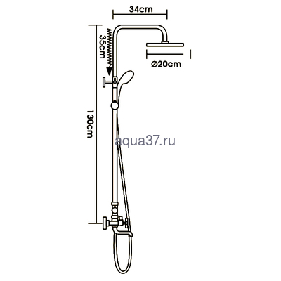 Душевая система Frud R24732 (вид 5) Душевая система Frud R24732 (фото, вид 5)