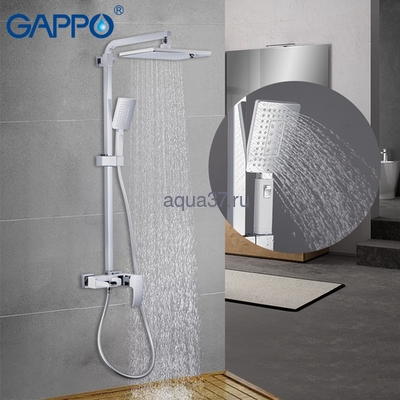 Душевая система Gappo G2407-30 белая (вид 6) Душевая система Gappo G2407-30 белая (фото, вид 6)