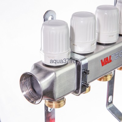 Группа с расходомерами 6 выходов нержавейка Valtec (вид 3) Группа с расходомерами 6 выходов нержавейка Valtec (фото, вид 3)