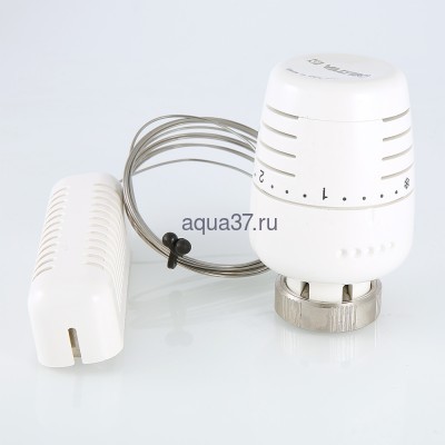 Термоголовка жидкостная с выносным настенным датчиком Valtec (вид 1) Термоголовка жидкостная с выносным настенным датчиком Valtec (фото, вид 1)