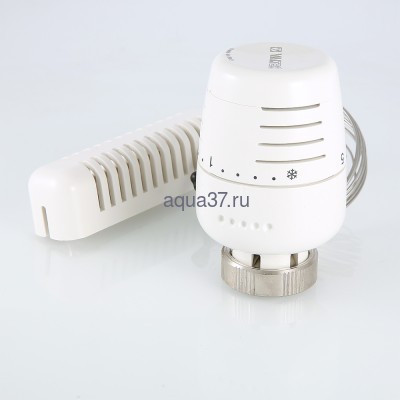 Термоголовка жидкостная с выносным настенным датчиком Valtec (вид 2) Термоголовка жидкостная с выносным настенным датчиком Valtec (фото, вид 2)