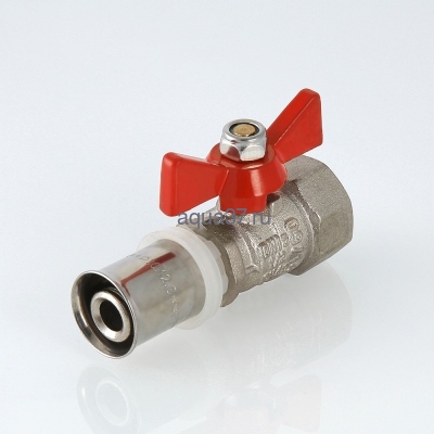 Кран шаровый пресс 16 с внутренней резьбой 1/2" бабочка Valtec (вид 2) Кран шаровый пресс 16 с внутренней резьбой 1/2" бабочка Valtec (фото, вид 2)