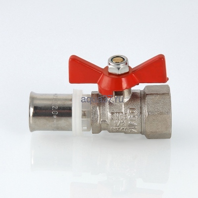 Кран шаровый пресс 16 с внутренней резьбой 1/2" бабочка Valtec (вид 3) Кран шаровый пресс 16 с внутренней резьбой 1/2" бабочка Valtec (фото, вид 3)