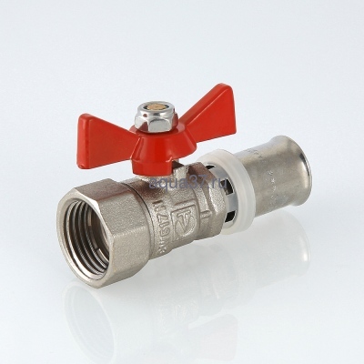 Кран шаровый пресс 16 с внутренней резьбой 1/2" бабочка Valtec (вид 6) Кран шаровый пресс 16 с внутренней резьбой 1/2" бабочка Valtec (фото, вид 6)