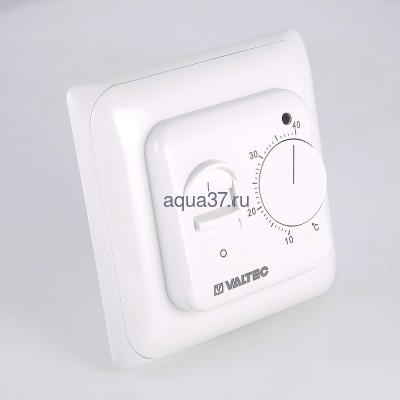 Термостат комнатный с датчиком температуры пола Valtec (вид 1) Термостат комнатный с датчиком температуры пола Valtec (фото, вид 1)