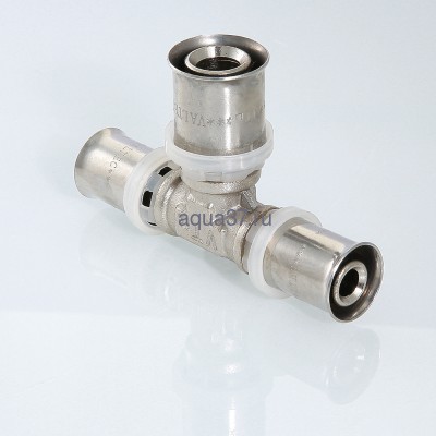 Пресс тройник 26 x 16 x 26 Valtec (вид 4) Пресс тройник 26 x 16 x 26 Valtec (фото, вид 4)