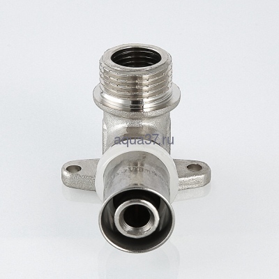 Пресс угольник с креплением 16 x 1/2" с наружной резьбой Valtec (вид 1) Пресс угольник с креплением 16 x 1/2" с наружной резьбой Valtec (фото, вид 1)