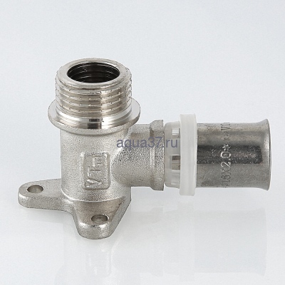 Пресс угольник с креплением 16 x 1/2" с наружной резьбой Valtec (вид 7) Пресс угольник с креплением 16 x 1/2" с наружной резьбой Valtec (фото, вид 7)