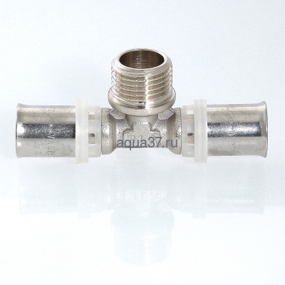 Пресс тройник 26 x 1/2" с наружной резьбой Valtec (вид 7) Пресс тройник 26 x 1/2" с наружной резьбой Valtec (фото, вид 7)