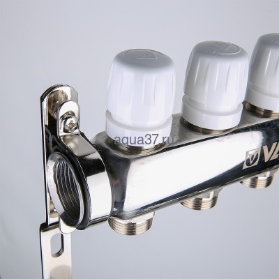 Коллекторная группа 7 выходов нержавейка Valtec (вид 4) Коллекторная группа 7 выходов нержавейка Valtec (фото, вид 4)