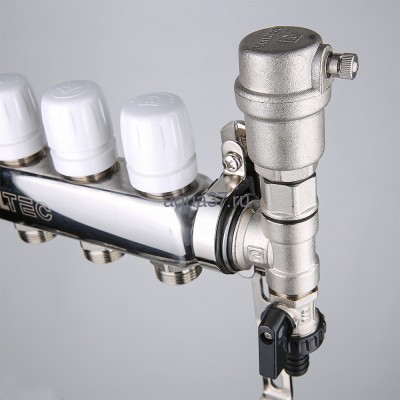 Коллекторная группа 8 выходов нержавейка Valtec (вид 6) Коллекторная группа 8 выходов нержавейка Valtec (фото, вид 6)