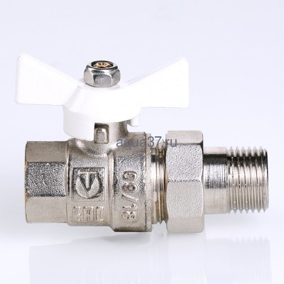 Кран американка с белой рукояткой 1/2" Valtec (вид 7) Кран американка с белой рукояткой 1/2" Valtec (фото, вид 7)