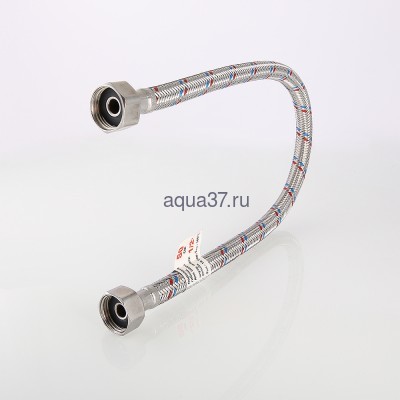 Гибкая подводка гайка/гайка 50 см 1/2" Valtec (вид 2) Гибкая подводка гайка/гайка 50 см 1/2" Valtec (фото, вид 2)