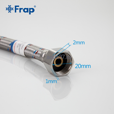 Гибкая подводка гайка/штуцер 80 см 1/2" Frap (вид 2) Гибкая подводка гайка/штуцер 80 см 1/2" Frap (фото, вид 2)