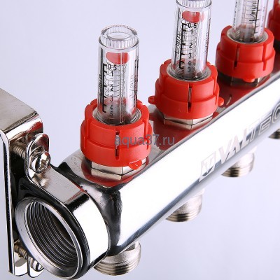 Группа с расходомерами 9 выходов нержавейка Valtec (вид 5) Группа с расходомерами 9 выходов нержавейка Valtec (фото, вид 5)