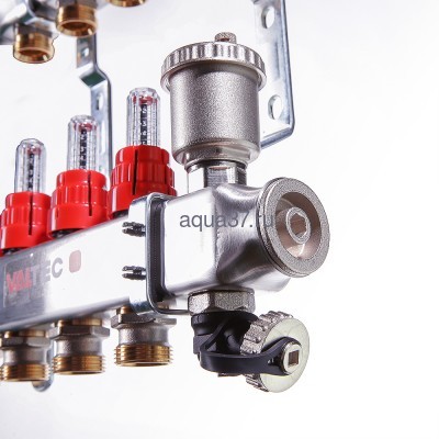 Группа с расходомерами 10 выходов нержавейка Valtec (вид 7) Группа с расходомерами 10 выходов нержавейка Valtec (фото, вид 7)