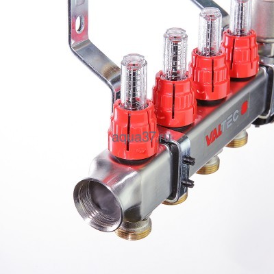 Группа с расходомерами 12 выходов нержавейка Valtec (вид 5) Группа с расходомерами 12 выходов нержавейка Valtec (фото, вид 5)