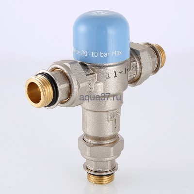 Клапан трехходовой термостатический смесительный регулируемый Thermomix 1/2" Valtec (вид 3) Клапан трехходовой термостатический смесительный регулируемый Thermomix 1/2" Valtec (фото, вид 3)