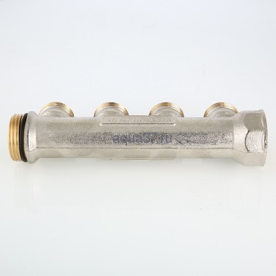 Коллектор 1" на 4 выхода с наружной резьбой 3/4" евроконус Valtec (вид 4) Коллектор 1" на 4 выхода с наружной резьбой 3/4" евроконус Valtec (фото, вид 4)