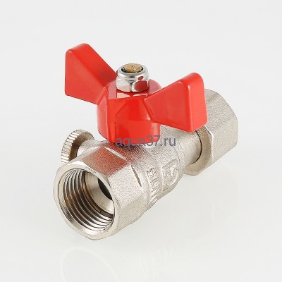 Кран шаровой для подключения манометра 1/2" вн x 3/8" вн Valtec (вид 2) Кран шаровой для подключения манометра 1/2" вн x 3/8" вн Valtec (фото, вид 2)