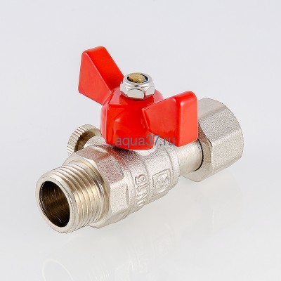 Кран шаровой для подключения манометра 1/2" нар x 3/8" вн Valtec (вид 3) Кран шаровой для подключения манометра 1/2" нар x 3/8" вн Valtec (фото, вид 3)