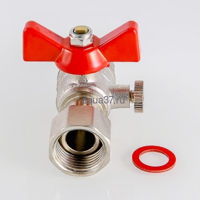 Кран шаровой для подключения манометра 1/2" нар x 3/8" вн Valtec (вид 5) Кран шаровой для подключения манометра 1/2" нар x 3/8" вн Valtec (фото, вид 5)